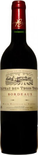 Chateau Des Trois Tours Вино Bordeaux Червено Сух Шампоан 750мл