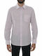 Armani Jeans Men's Shirt Long Sleeve Cotton Striped Lilacc