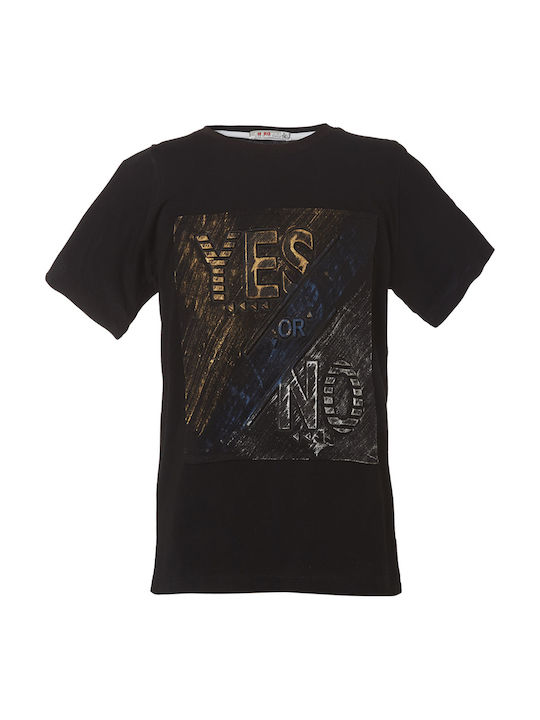 Energiers Kinder-T-Shirt Schwarz