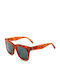 Evil Eye Alba Women's Sunglasses with Orange Tartaruga Plastic Frame