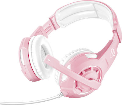 Trust GXT 310P Radius Auf dem Ohr / Über Ohr Gaming-Headset mit Verbindung 2x3,5mm / 3,5mm Rosa