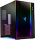Lian Li PC-O11 Dynamic Razer Edition Gaming Midi Tower Κουτί Υπολογιστή με Πλαϊνό Παράθυρο και RGB Φωτισμό Μαύρο