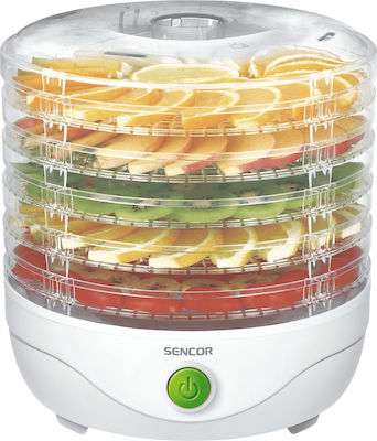 Sencor Food Dehydrator with 5 Shelves and Adjustable Temperature 35-80°C