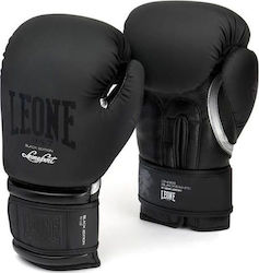 Leone GN059 Mănuși de box din piele sintetică pentru competiție negre