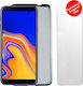 Volte-Tel Back Cover Σιλικόνης 0.3mm Σετ με Τζαμάκι Γκρι (Galaxy J4+)