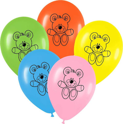 12" Printed Bear Balloon