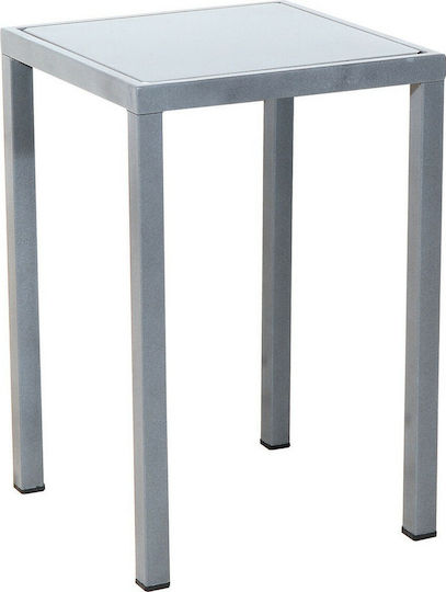 Bar Free Standing 50x50x74cm Silver
