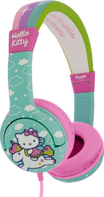 OTL Premium Junior Hello Kitty Unicorn Ενσύρματα On Ear Παιδικά Ακουστικά Πολύχρωμα