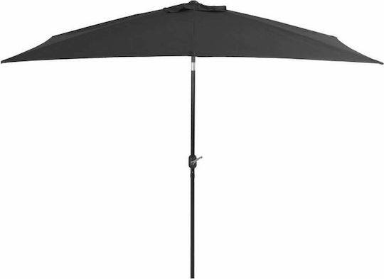 Umbrelă Pătrată Metalică Gri 3x2xÎnălțime2.52m