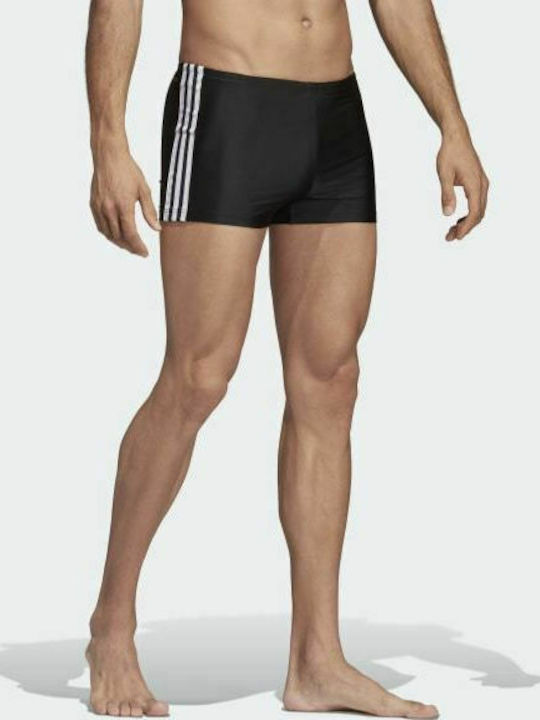 Adidas 3-Stripes Boxer Ανδρικό Μαγιό Σορτς Μαύρο