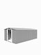 Metal Galvanizat Depozit de grădină Gri cu ușă dublă și ventilație M2.57xL4.97xH1.78m