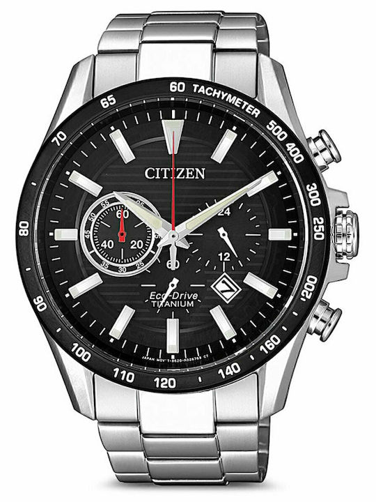 Citizen Ανδρικό Ρολόι 43mm Χρονογράφος Eco - Dr...