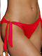 Blu4u Bikini Slip with Laces Red