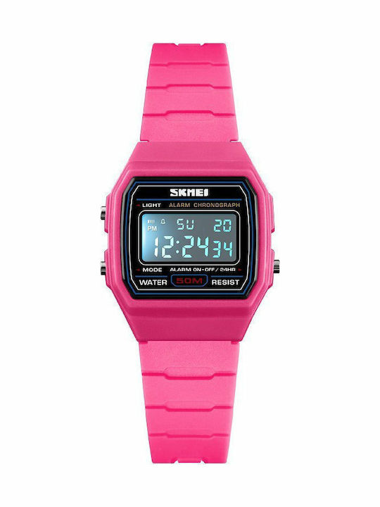Skmei Kinder-Digitaluhr 1460 mit Kautschuk/Plastikarmband Rosa
