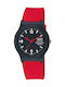 Q&Q Kids Analog Watch with Rubber/Plastic Strap Red