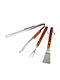 Set of 3 BBQ Tools with Tongs and Spatula SETBBQ
