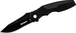 Remington Tactical Series G10 Folder Pocket Knife Black with Blade made of Stainless Steel in Sheath