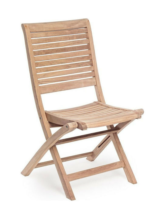 Wooden Outdoor Chair Maryland Beige 50x50x91cm