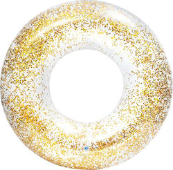 Intex Transparent Glitter Φουσκωτή Σαμπρέλα Θαλάσσης σε Χρυσό Χρώμα 100cm