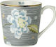 Laura Ashley Heritage Κούπα από Πορσελάνη Midnight Pinstripe Mint 320ml