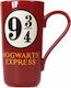 Half Moon Bay Harry Potter Latte Mug Platform 9 3/4 Cană Ceramică Roșie 500ml MUGLHP02 1buc