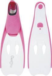 Salvas Cancun Kids Swimming / Snorkelling Fins Medium Pink/ White 52019