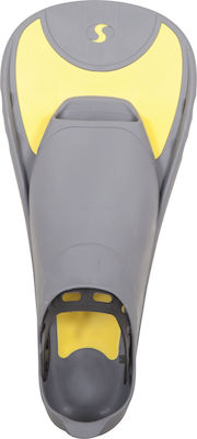 Salvas F5 Swimming / Snorkelling Fins Short Grey/Yellow 52616