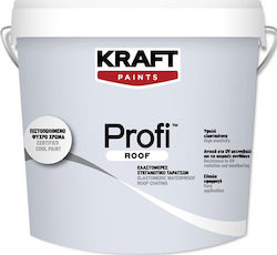 Kraft Profi Roof Ελαστομερές Ακρυλικό Επαλειφόμενο Στεγανωτικό 9lt Λευκό