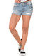 Steph Boyfriend Women's Jean Shorts Blue
