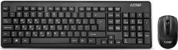 NOD W-KMS-103 Wireless Keyboard & Mouse Set with Greek Layout