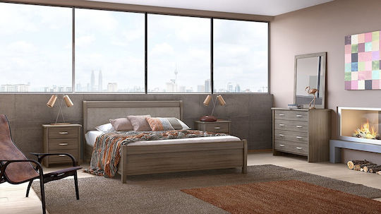 Σετ Комплект Спалня No 26A Μόκα (Mε Μπαούλο) 150x200cm 5бр