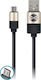 Forever Regular USB 2.0 to micro USB Cable Μαύρο 1m (GSM032573)