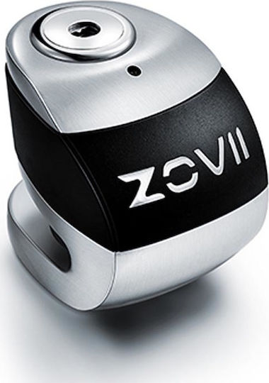 Zovii ZS6 Motorcycle Disc Brake Lock with Alarm & 6mm Pin in Silver