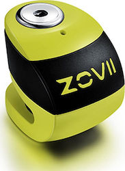 Zovii ZS6 Motorcycle Disc Brake Lock with Alarm & 6mm Pin in Yellow