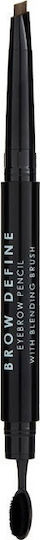 MUA Brow Define Eyebrow Pencil With Blending Brush Pencil for Eyebrows Mid Brown
