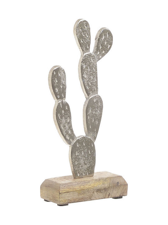 Inart Aluminum Cactus Table Decor 10x5x23cm