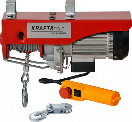 Kraft & Dele Electric Hoist for Weight Load up to 125kg Red