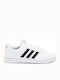 Grand Court Base Adidași Pentru Bărbați Alb Nor / Negru Core / Albastru Închis