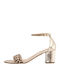 Damen Sandalen 801 Leder Gold Mariella Fabiani