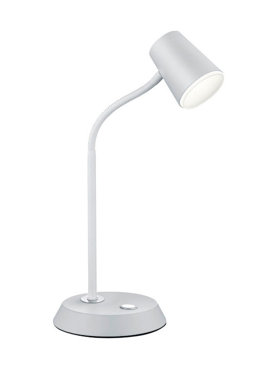 Trio Lighting LED Bürobeleuchtung mit flexiblem Arm in Weiß Farbe