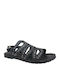 Boxer Women's Flat Sandals In Black Colour