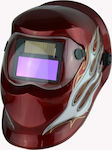 Tyno TN09E Welding Helmet with 92x42mm Visual Field Red