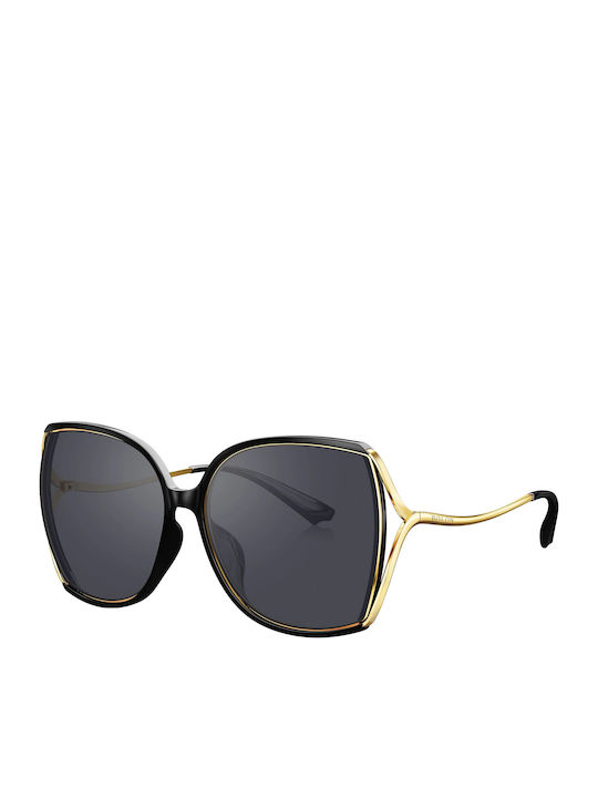Bolon Sonnenbrillen mit Schwarz Rahmen und Schwarz Linse BL6076C10