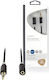 Nedis 3.5mm Jack Cable 3.5mm Male - 3.5mm Female Black 1m With Gold Plated Terminals CABW22050AT10