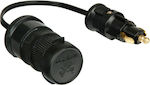 Lampa Adaptor brichetă auto Cigarette Lighter Plug Adapter 12-24V/8A