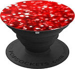 PopSockets PopGrip Swappable for Mobile Phone Glitter Red