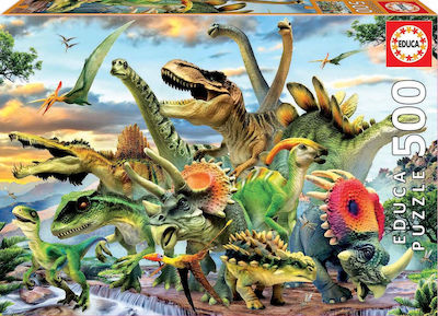 Dinosaurs Puzzle 2D 500 Bucăți