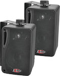 Passive Wall-mounted Speakers 60W AXD Sound TE4005 (Pair) Black