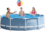 Intex Prism Metal Frame Schwimmbad PVC mit Metallic-Rahmen 305x305x76cm
