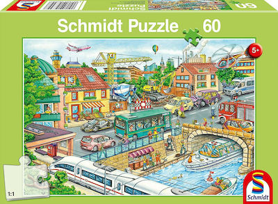 Kids Puzzle Vehicles and Traffic 60pcs Schmidt Spiele